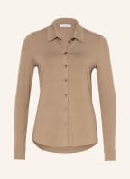 Marc O'Polo Hemdbluse aus Jersey , Farbe: HELLBRAUN (Bild 1)