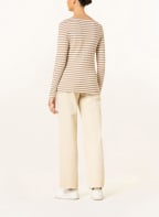 Marc O'Polo Longsleeve, Farbe: WEISS/ HELLBRAUN (Bild 1)