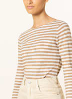 Marc O'Polo Longsleeve, Farbe: WEISS/ HELLBRAUN (Bild 1)