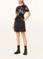 BOSS Strickshirt FOSLO aus Merinowolle, Farbe: SCHWARZ/ DUNKELLILA/ BEIGE (Bild 1)