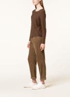 Marc O'Polo Corduroy trousers in jogger style, Color: BROWN (Image 1)