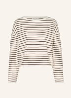 Marc O'Polo Long sleeve shirt, Color: WHITE/ DARK BROWN (Image 1)