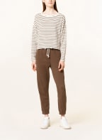 Marc O'Polo Long sleeve shirt, Color: WHITE/ DARK BROWN (Image 1)
