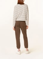Marc O'Polo Long sleeve shirt, Color: WHITE/ DARK BROWN (Image 1)