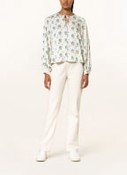 Marc O'Polo Shirt blouse , Color: ECRU/ BLUE/ DARK BROWN (Image 1)