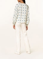 Marc O'Polo Shirt blouse , Color: ECRU/ BLUE/ DARK BROWN (Image 1)