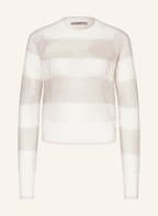 ALL SAINTS Pullover MISHA mit Glanzgarn, Farbe: WEISS/ SILBER (Bild 1)