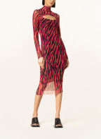 PATRIZIA PEPE Kleid mit Cut-out, Farbe: ORANGE/ SCHWARZ/ FUCHSIA (Bild 1)