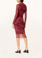 PATRIZIA PEPE Kleid mit Cut-out, Farbe: ORANGE/ SCHWARZ/ FUCHSIA (Bild 1)