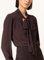PATRIZIA PEPE Blusenshirt, Farbe: DUNKELBRAUN (Bild 1)
