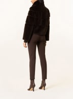 PATRIZIA PEPE Kunstfell-Jacke, Farbe: DUNKELBRAUN (Bild 1)