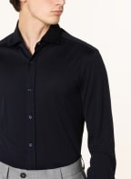 BRUNELLO CUCINELLI Jersey shirt slim fit with silk, Color: DARK BLUE (Image 1)