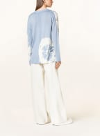 ALL SAINTS Strickjacke HARMONY, Farbe: HELLBLAU/ WEISS (Bild 1)