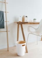umbra Waste basket WOODROW, Color: WHITE/ BEIGE (Image 1)