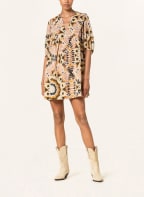 ba&sh Kleid CLEO, Farbe: GELB/ SCHWARZ/ HELLROSA (Bild 1)