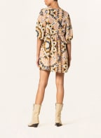 ba&sh Kleid CLEO, Farbe: GELB/ SCHWARZ/ HELLROSA (Bild 1)
