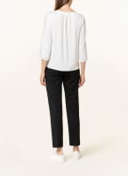 OPUS Blusenshirt SULESE im Materialmix, Farbe: WEISS (Bild 1)