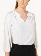 OPUS Blusenshirt SULESE im Materialmix, Farbe: WEISS (Bild 1)