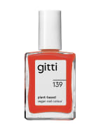 gitti PLANT-BASED VEGAN NAIL COLOUR, Farbe: NO. 139 - FEURIGES ORANGEROT (Bild 1)