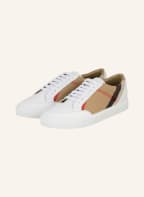 BURBERRY Sneaker, Farbe: WEISS/ BEIGE/ ROT (Bild 1)