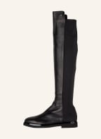 AGL Overknee-Stiefel im Materialmix, Farbe: SCHWARZ (Bild 1)