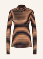 ARMEDANGELS Rollkragenshirt MALENAA , Farbe: SCHWARZ/ BRAUN (Bild 1)