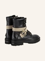 STEFFEN SCHRAUT Schnürboots mit Schmucksteinbesatz, Farbe: SCHWARZ (Bild 1)