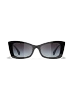 CHANEL Rechteckige Sonnenbrille, Farbe: C501S654 BLACK (Bild 1)