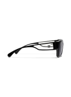 CHANEL Rechteckige Sonnenbrille, Farbe: C501S654 BLACK (Bild 1)