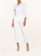 BRUNELLO CUCINELLI Oversized-Hemdbluse mit Schmucksteinen, Farbe: WEISS (Bild 1)