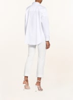 BRUNELLO CUCINELLI Oversized-Hemdbluse mit Schmucksteinen, Farbe: WEISS (Bild 1)