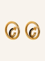 Charlotte CHESNAIS Ohrstecker SATURN BLOW, Farbe: GOLD/ SCHWARZ (Bild 1)
