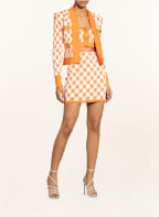 BALMAIN Cropped-Top, Farbe: ORANGE/ WEISS (Bild 1)