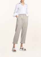 BRUNELLO CUCINELLI Hemdbluse mit Schmucksteinbesatz, Farbe: WEISS (Bild 1)