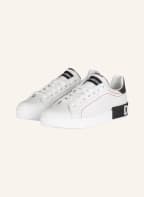 DOLCE & GABBANA Sneaker PORTOFINO, Farbe: WEISS/ SCHWARZ (Bild 1)