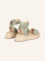MRS & HUGS Plateau-Sandalen, Farbe: OLIV (Bild 1)