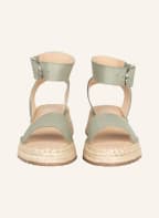 MRS & HUGS Plateau-Sandalen, Farbe: OLIV (Bild 1)