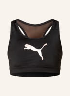 PUMA Sports bra 4KEEPS with mesh, Color: BLACK (Image 1)