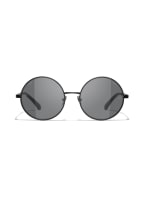 CHANEL Runde Sonnenbrille , Farbe: C101S4 - SCHWARZ/ GRAU (Bild 1)