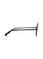 CHANEL Runde Sonnenbrille , Farbe: C101S4 - SCHWARZ/ GRAU (Bild 1)