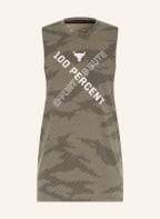 UNDER ARMOUR Tank top PROJECT ROCK , Color: KHAKI (Image 1)