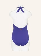 VILEBREQUIN Halter neck swimsuit FLOWER, Color: BLUE (Image 1)