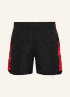HUGO Badeshorts HYDRA mit Galonstreifen, Farbe: SCHWARZ/ ROT (Bild 1)