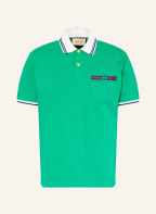 GUCCI Jersey-Poloshirt , Farbe: GRÜN (Bild 1)