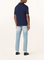 GUCCI Piqué polo shirt with silk, Color: BROWN/ DARK BLUE (Image 1)