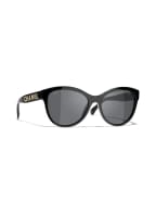 CHANEL Schmetterlingsförmige Sonnenbrille, Farbe: C622T8 - SCHWARZ/ GRAU POLARISIERT (Bild 1)