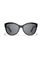 CHANEL Schmetterlingsförmige Sonnenbrille, Farbe: C622T8 - SCHWARZ/ GRAU POLARISIERT (Bild 1)