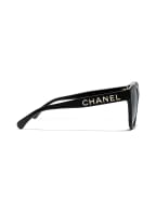 CHANEL Schmetterlingsförmige Sonnenbrille, Farbe: C622T8 - SCHWARZ/ GRAU POLARISIERT (Bild 1)