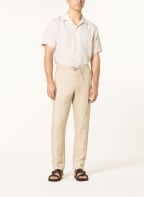 J.LINDEBERG Trousers extra slim fit with linen, Color: BEIGE (Image 1)