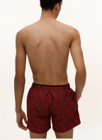 HUGO Badeshorts JAGO , Farbe: SCHWARZ/ ROT (Bild 1)